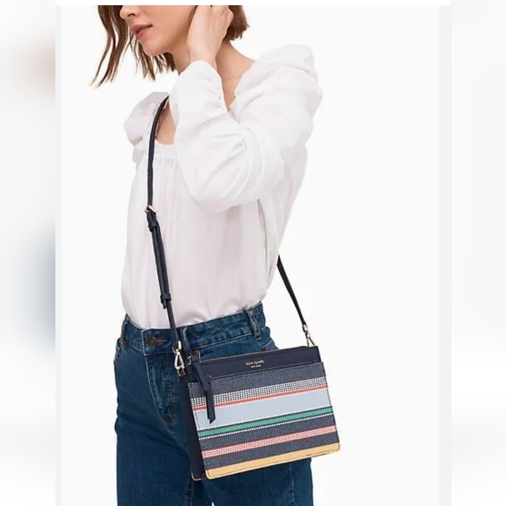 Kate Spade Cameron Boardwalk Stripe Crossbody,NWT - Picture 3 of 6
